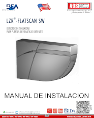 Manual de Instalacion BEA FLATSCAN SW, ADS Puertas y Portones Automaticos S.A. de C.V.
